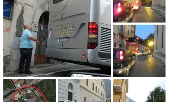 PIANO DI SORRENTO – MADONNA DI ROSELLA:PARCHEGGIO E PULMANN BLOCCANO IL TRAFFICO!IL WWF SCRIVE NUOVAMENTE AL COMUNE