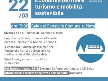 META: MARTEDI’ 22 AL COMUNE CONFRONTO CON ESPERTI SUL PIANO TERRITORIALE METROPOLITANO