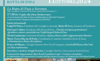 SORRENTO: DOMANI VENERDI’, AL COMUNE “FESTIVAL INTERNAZIONALE ROTTA DI ENEA