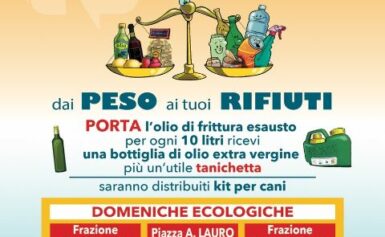 SORRENTO; DA DOMENICA 20 OTTOBRE RITORNA L’ISOLA ECOLOGICA