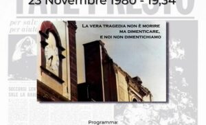 PIANO DI SORRENTO: DOMANI, 23 NOVEMBRE, RICORDO DELLE VITTIME DEL TERREMOTO DEL 1980