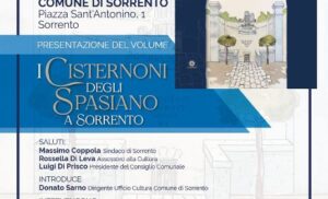 SORRENTO: VENERDI’ 24 PRESENTAZIONE DEL LIBRO SUI CISTERNONI ROMANI