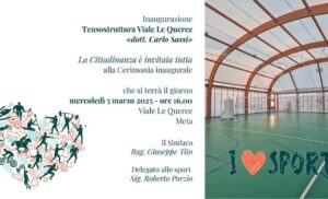 META: IL COMUNE DEDICA LA NUOVA TENSOSTRUTTURA DI VIALE LE QUERCE ALL’EX SINDACO CARLO SASSI